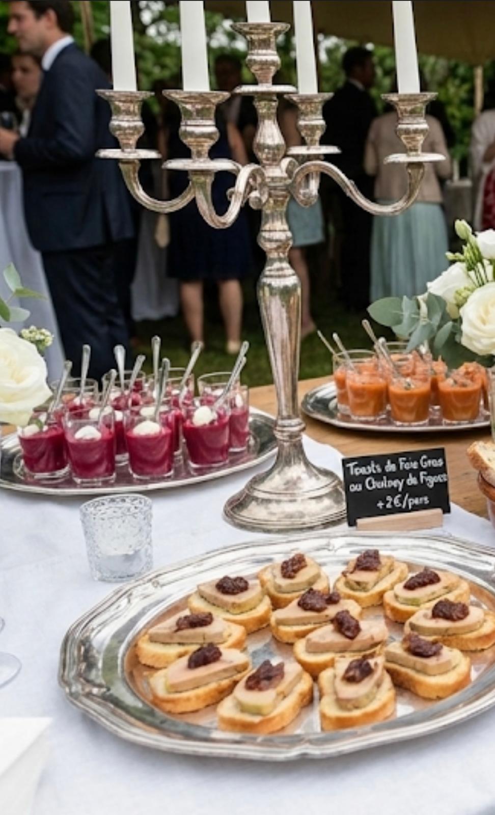 Vin d'honneur et cocktail traiteur pour mariage à Écouché-les-Vallées